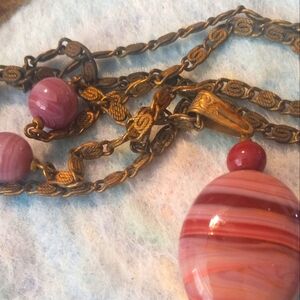 Necklace natural stone